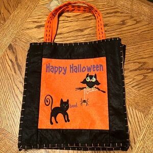 Halloween - Boo Black cat owl treat felt gift bag